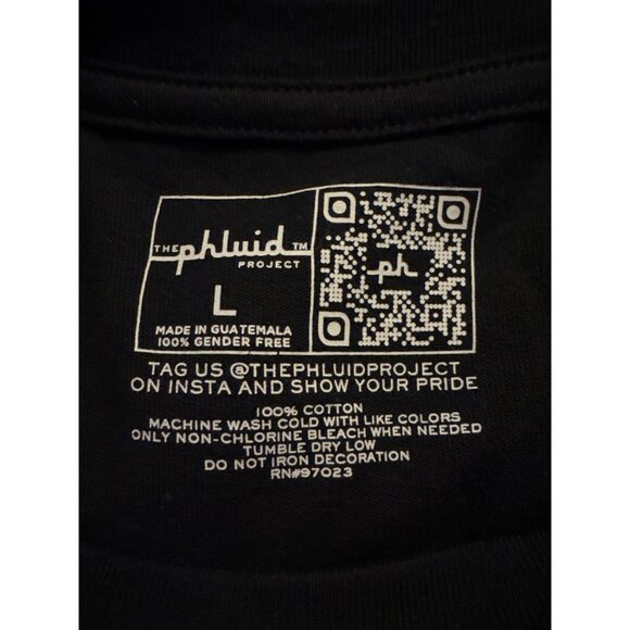 The Phluid Project "Pride Is a March Not A Parade" T-Shirt, Black, Size L, NWT - Picture 4 of 5